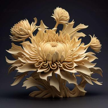 3D model Neoscona chrysanthusi (STL)